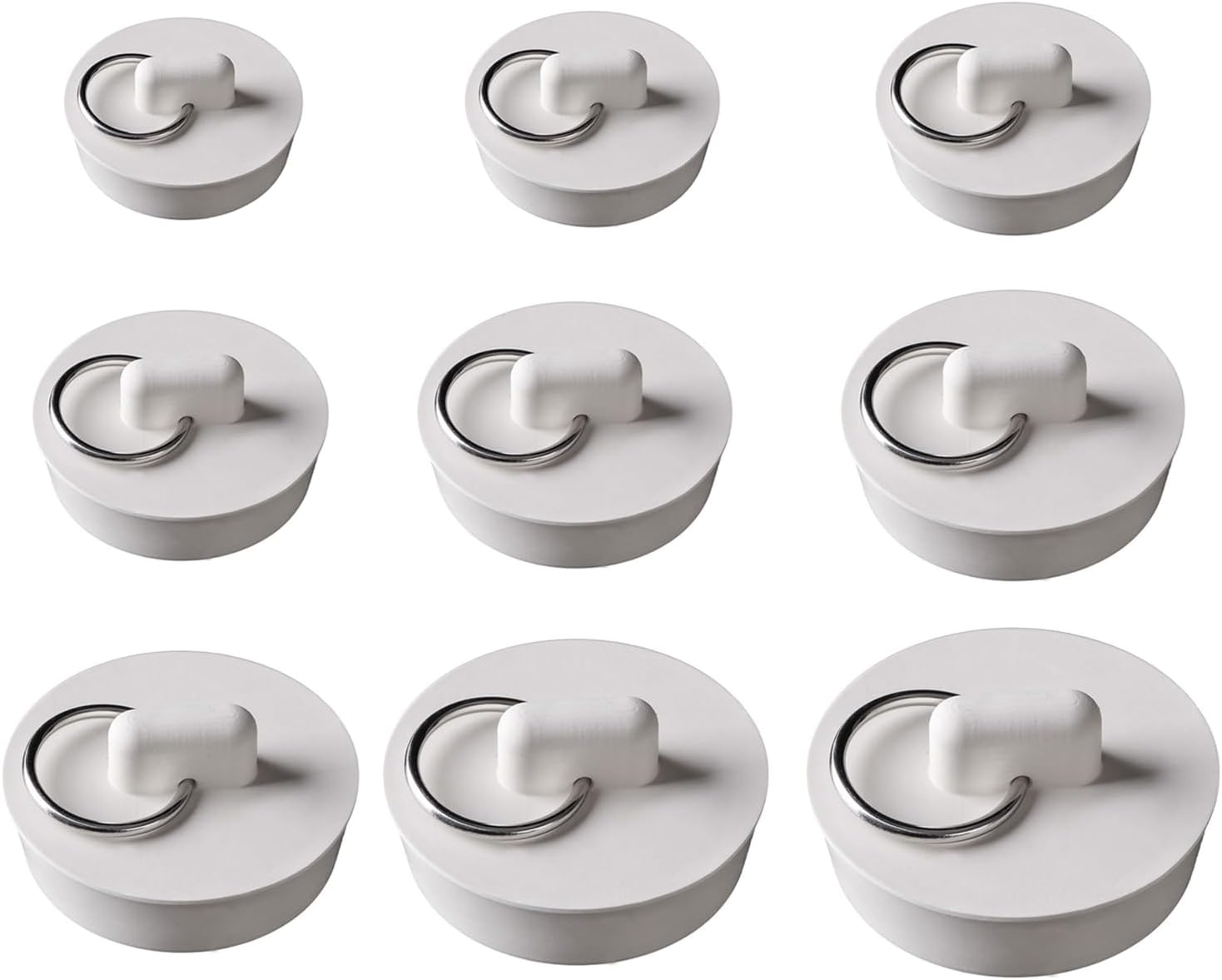 Bath Plug Caps Rubber Drain Stopper for Kitchen Bathroom