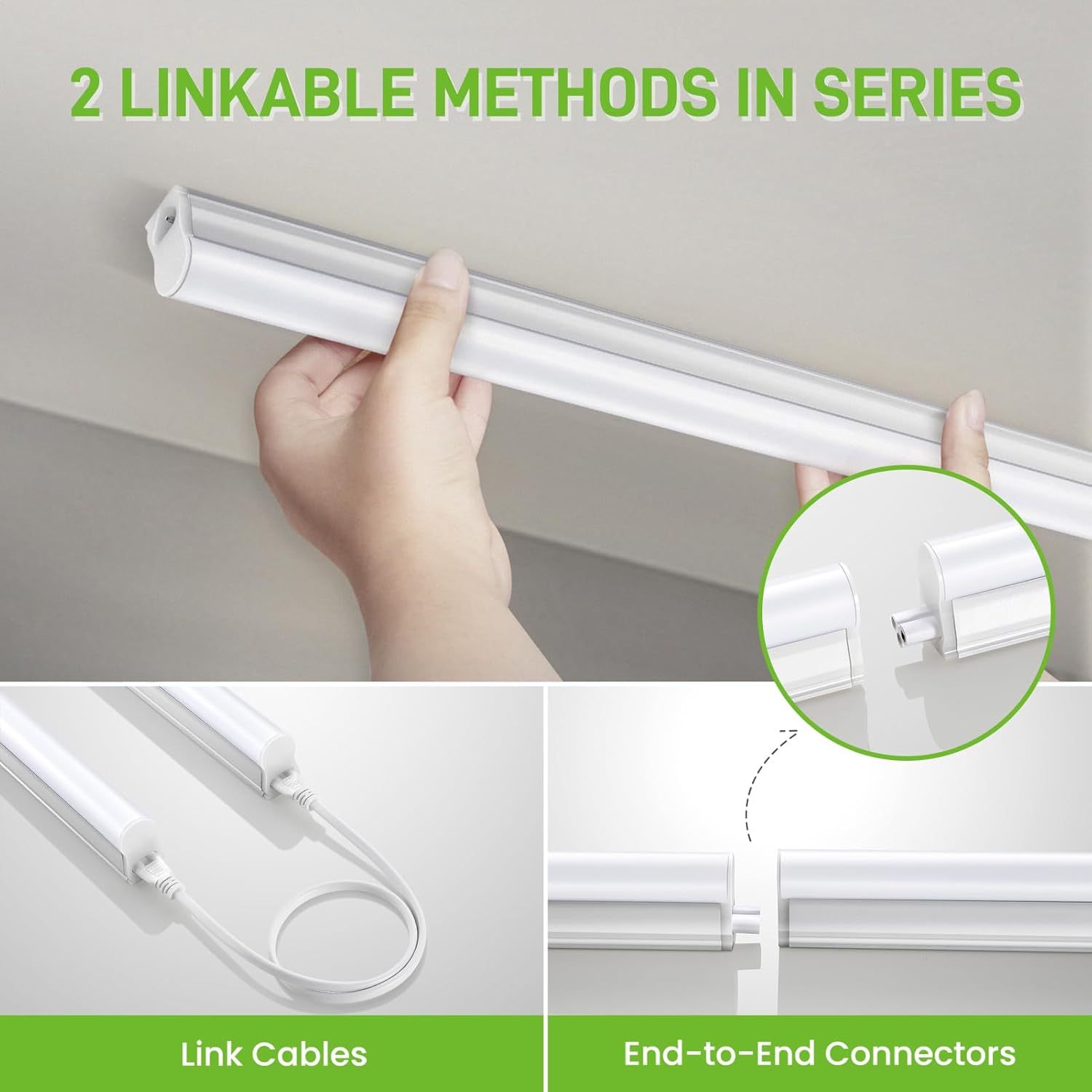 Pak 4FT LED Shop Light 6-Pack Cool White 2300LM