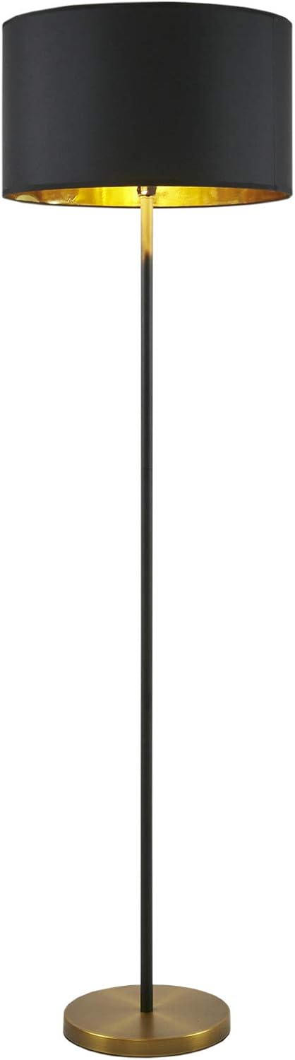 INKIVY Modern Floor Lamp with Gold and Black Design