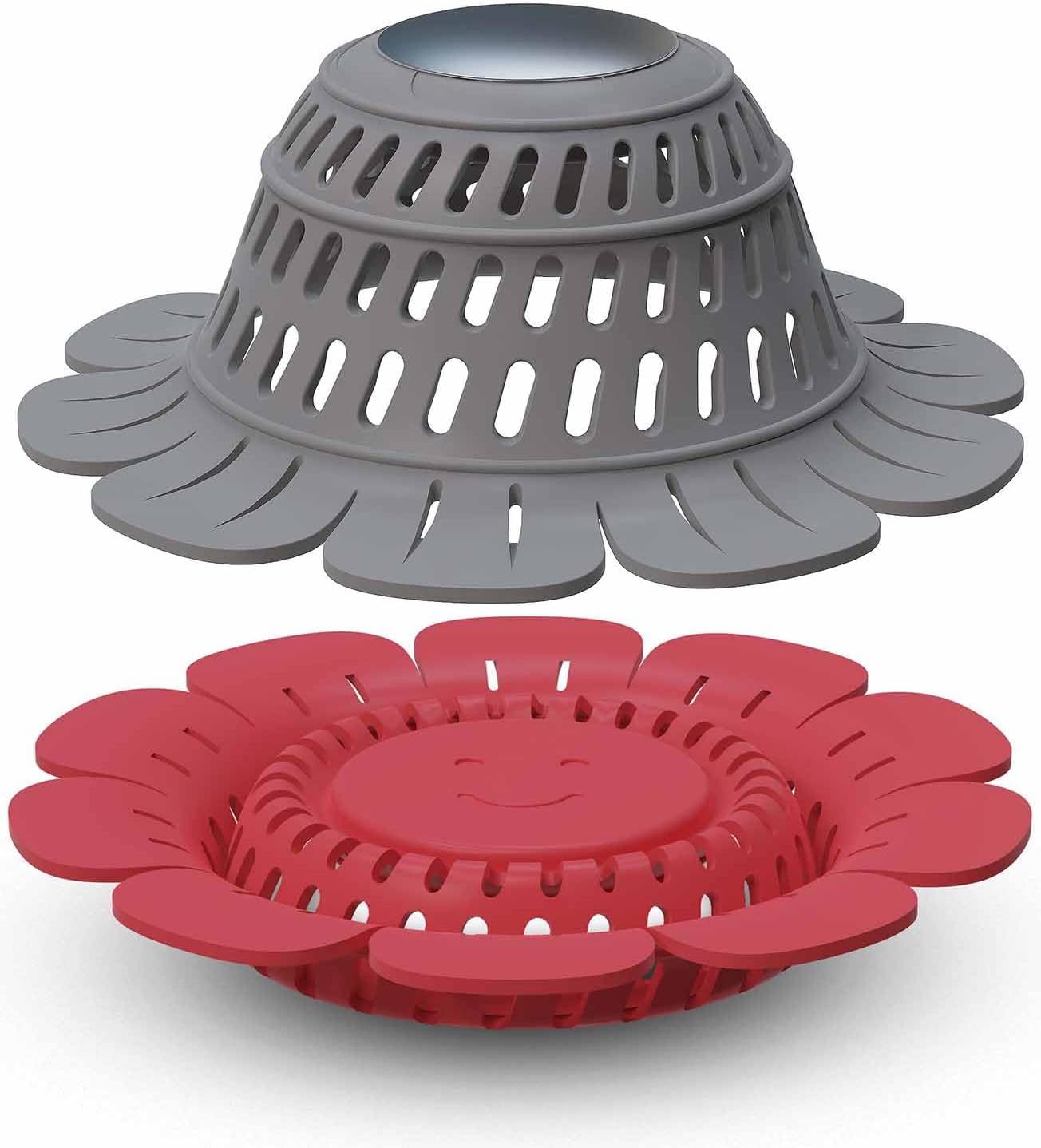 TAPPOP Drain Hair Catcher 2 Pack - Foldable for Shower and Bathtub