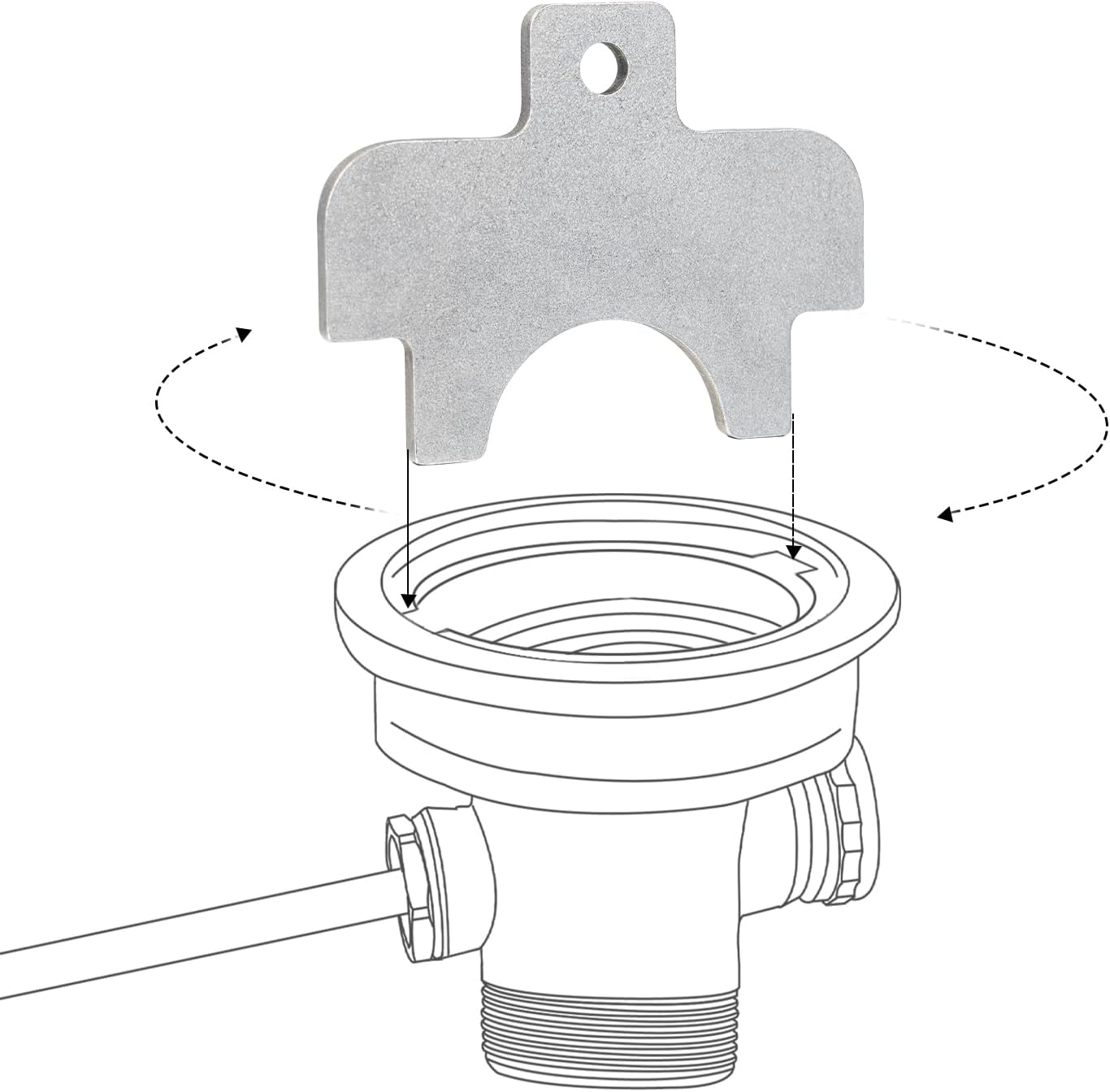 Sepaitek 3-12 Drain Valve Installation Tool with Twist Lever Handle