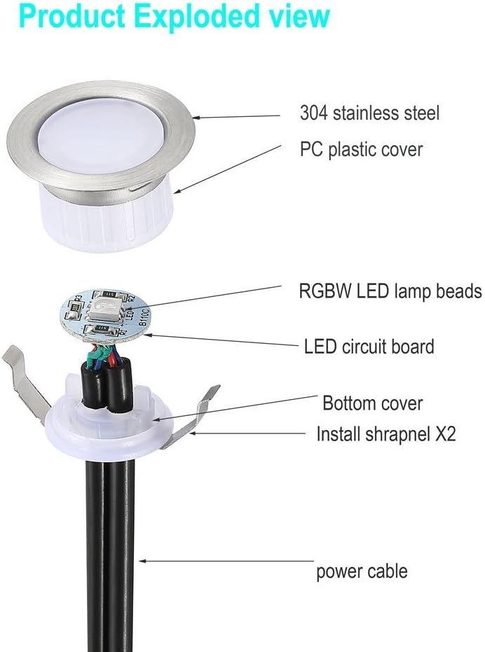 Sumaote 10pcs WiFi Smart LED Deck Light Kit 1