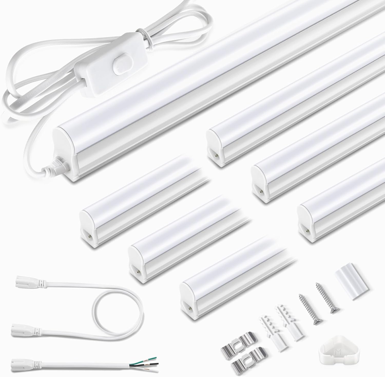 Pak 4FT LED Shop Light 6-Pack Cool White 2300LM
