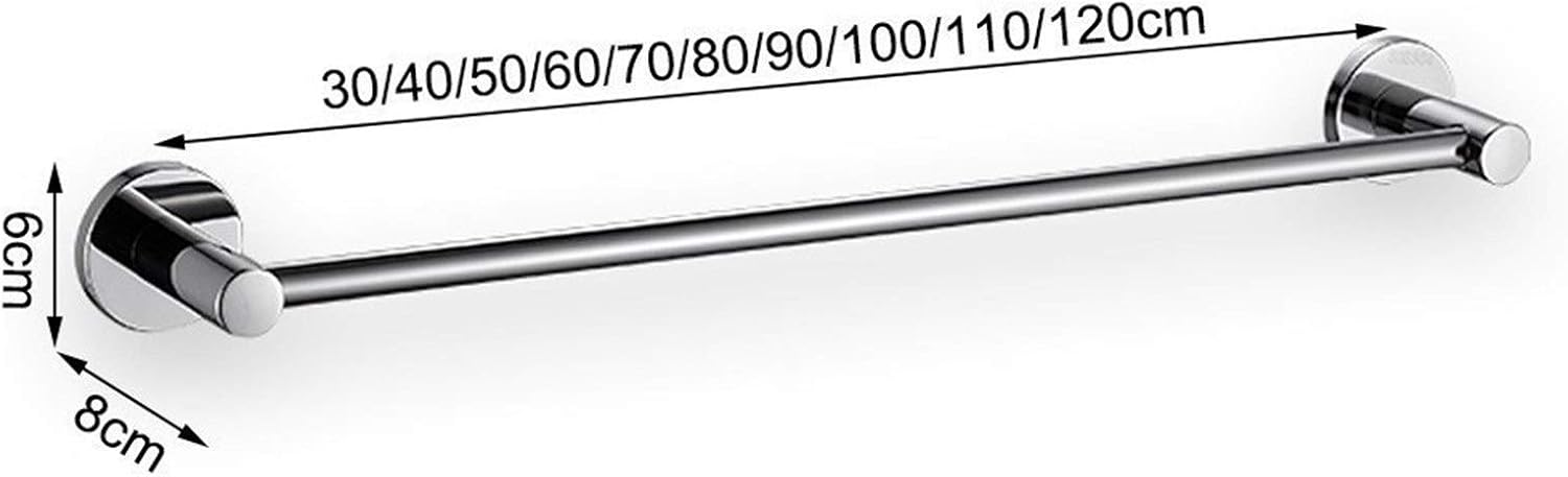 BOCbco 30Cm-120Cm Silver Towel Bar Holder