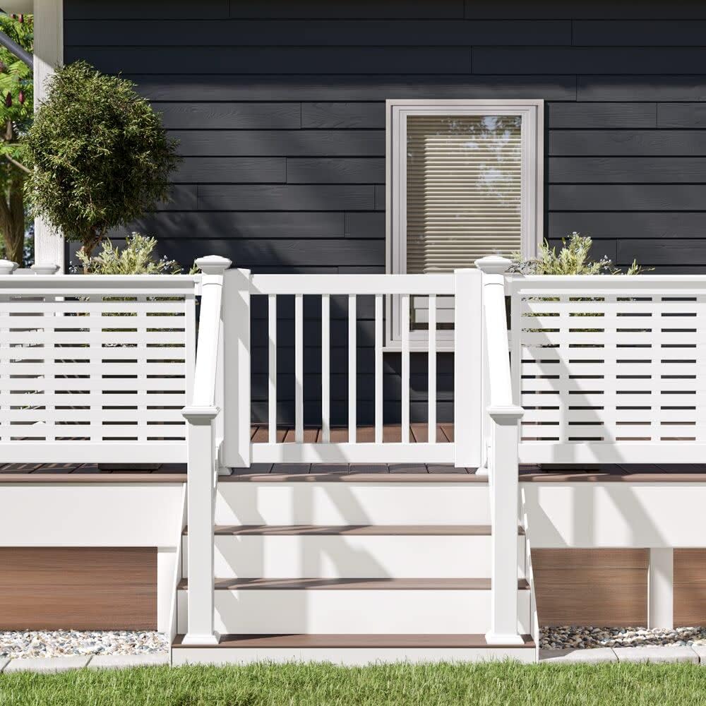 Barrette Outdoor Living 73030535 Gate Vinyl Rail White