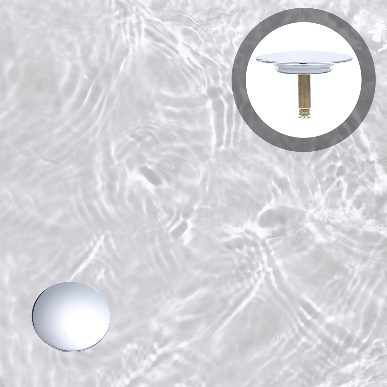 Zerodeko Copper Bath Tub Drain Plug Stopper