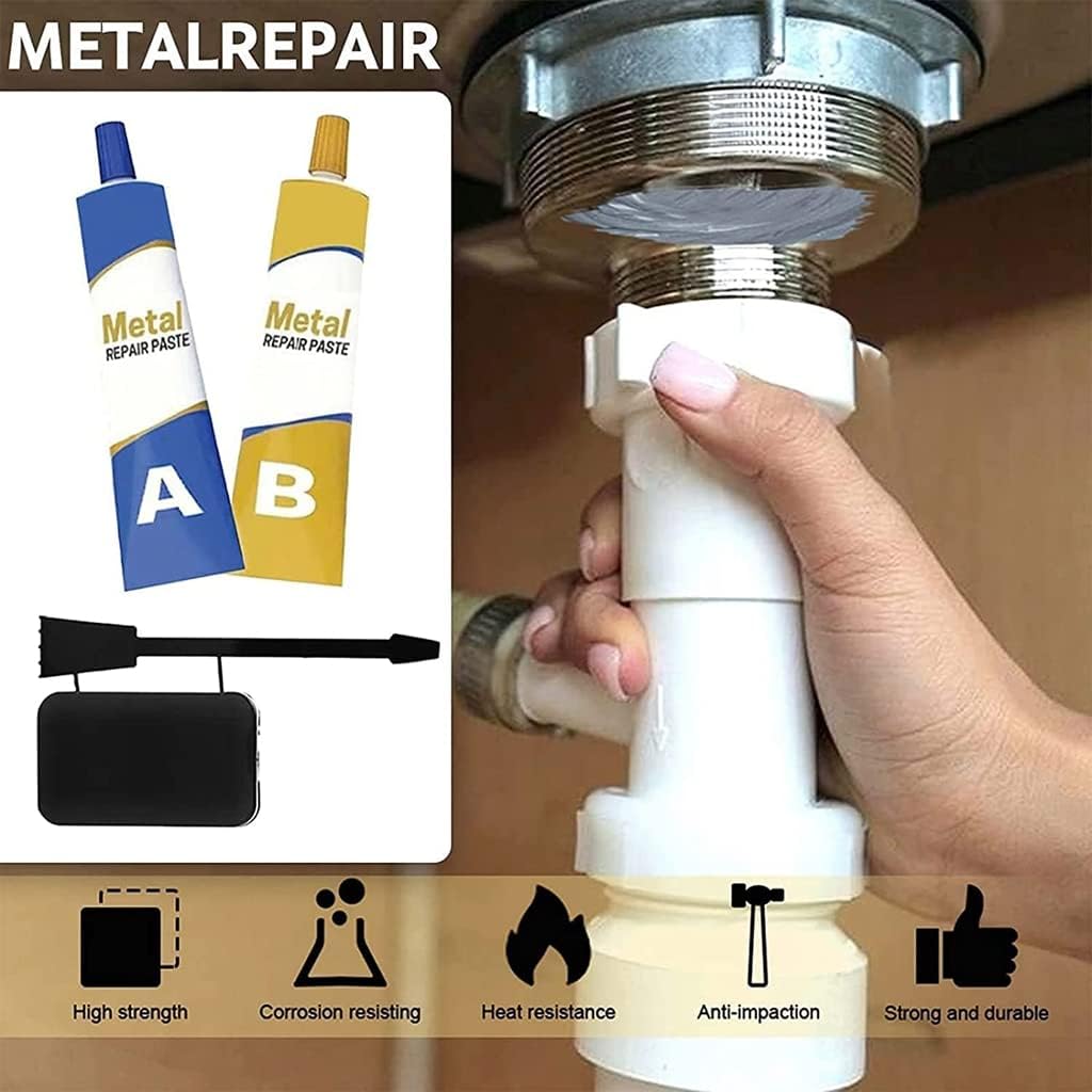 LYZH 100g Magic Metal Repair Paste Set with Scraper
