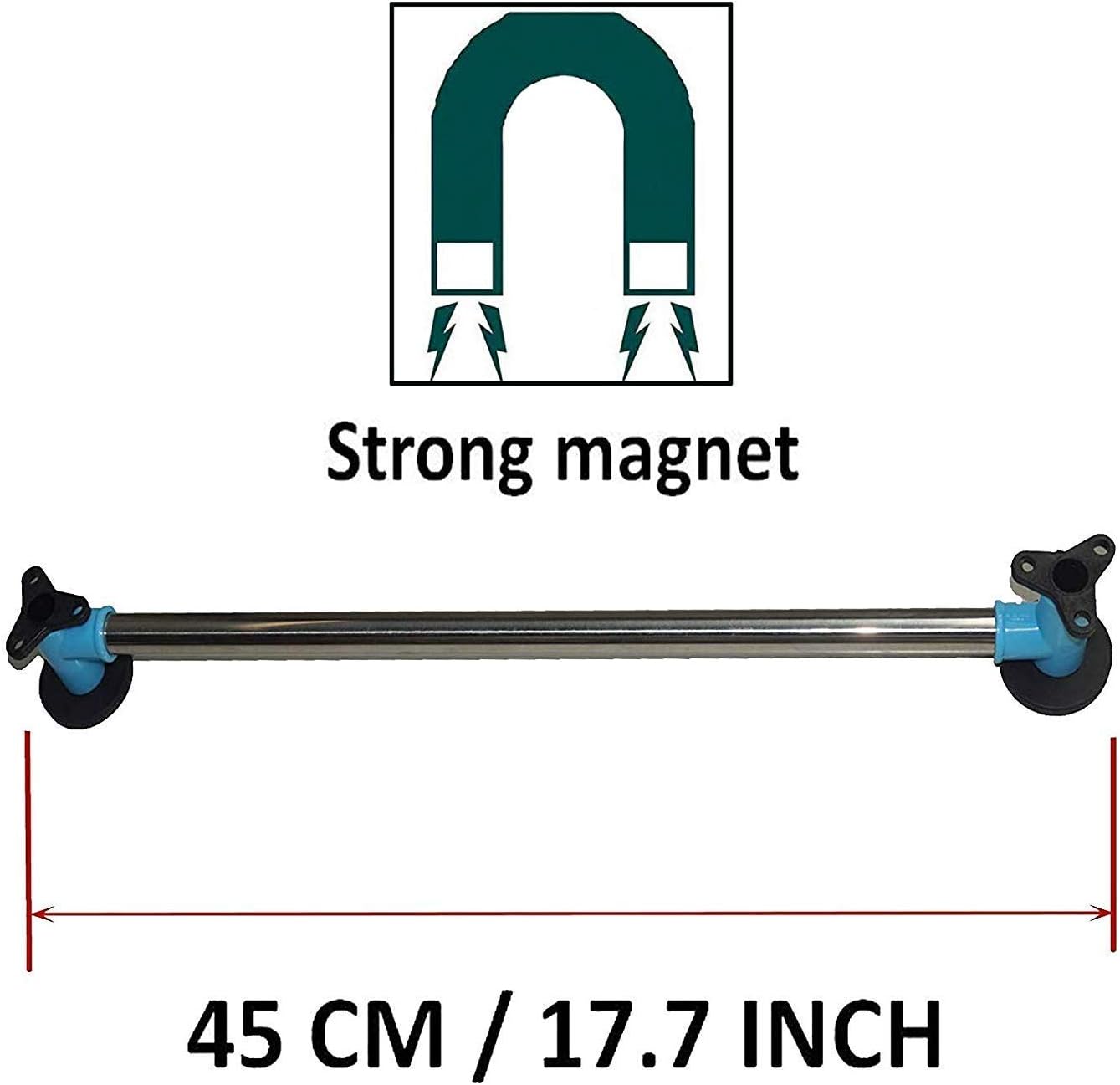 Pmsanzay Magnetic Towel Bar - 18 Inch Stainless Steel No Towel