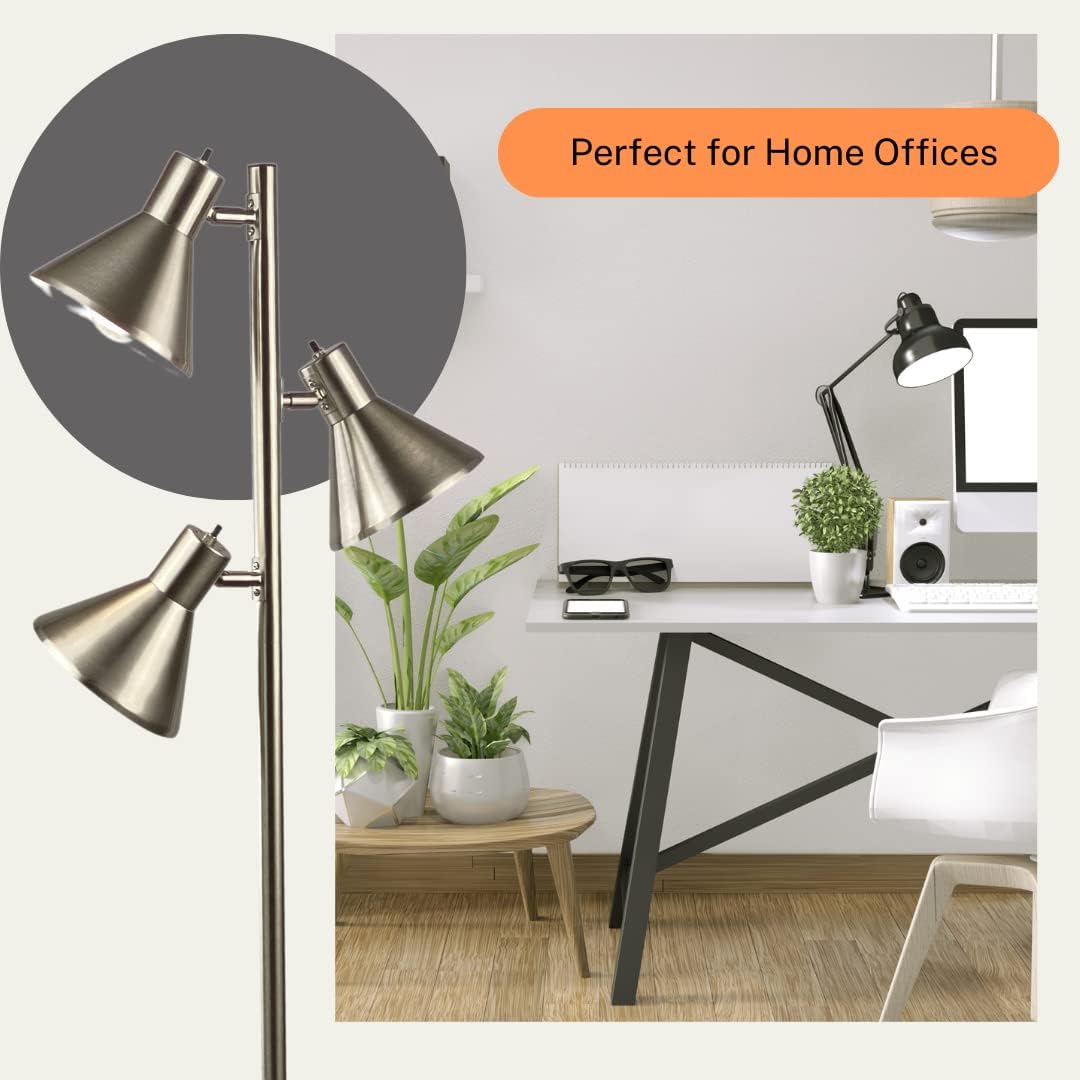 LIGHTACCENTS Tree Floor Lamp with 3 Adjustable Lights