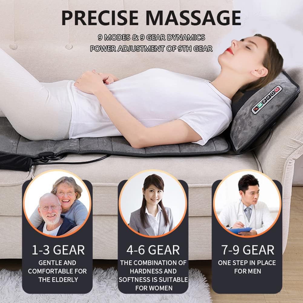 ENKUODE Full Body Massage Mat with Heat