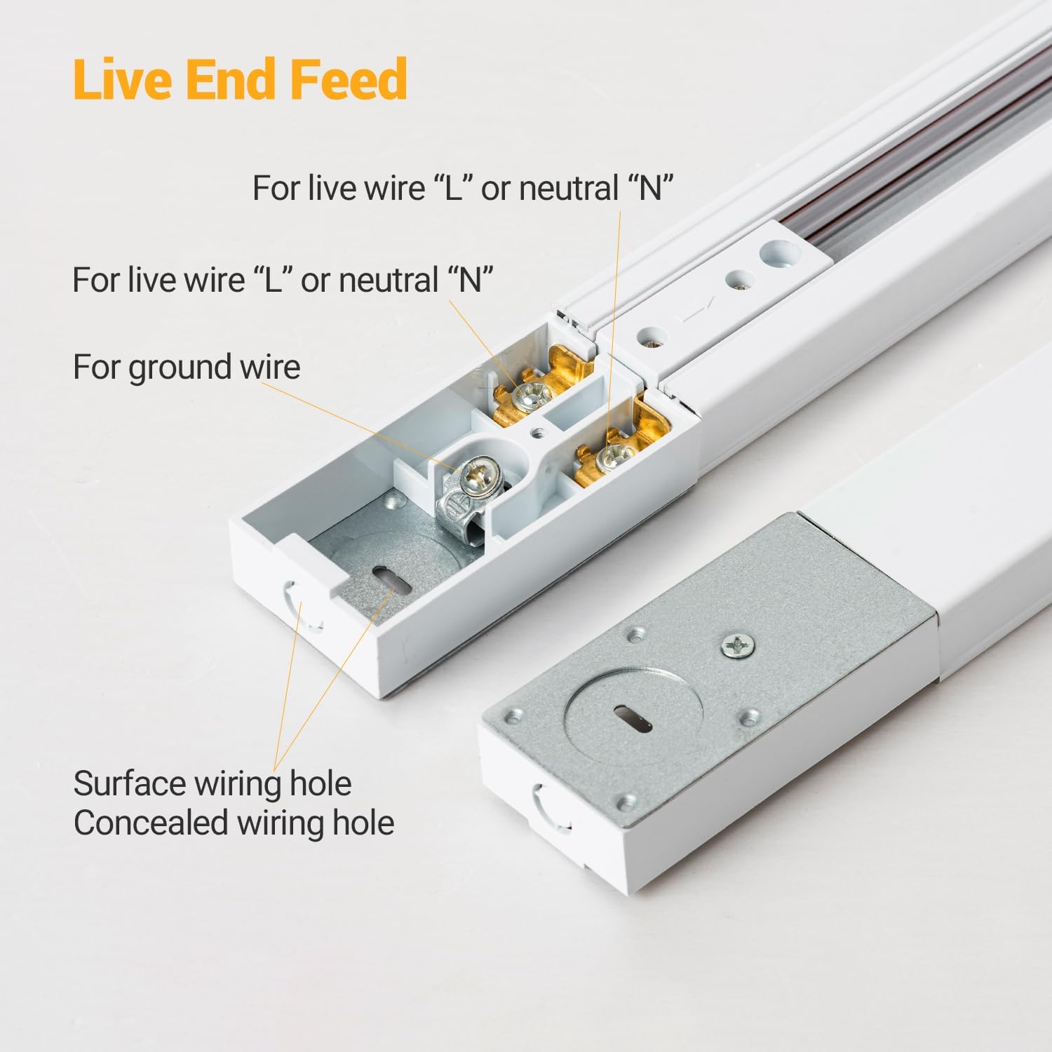 VANoopee H Track Lighting Rails Kit 66FT White 1