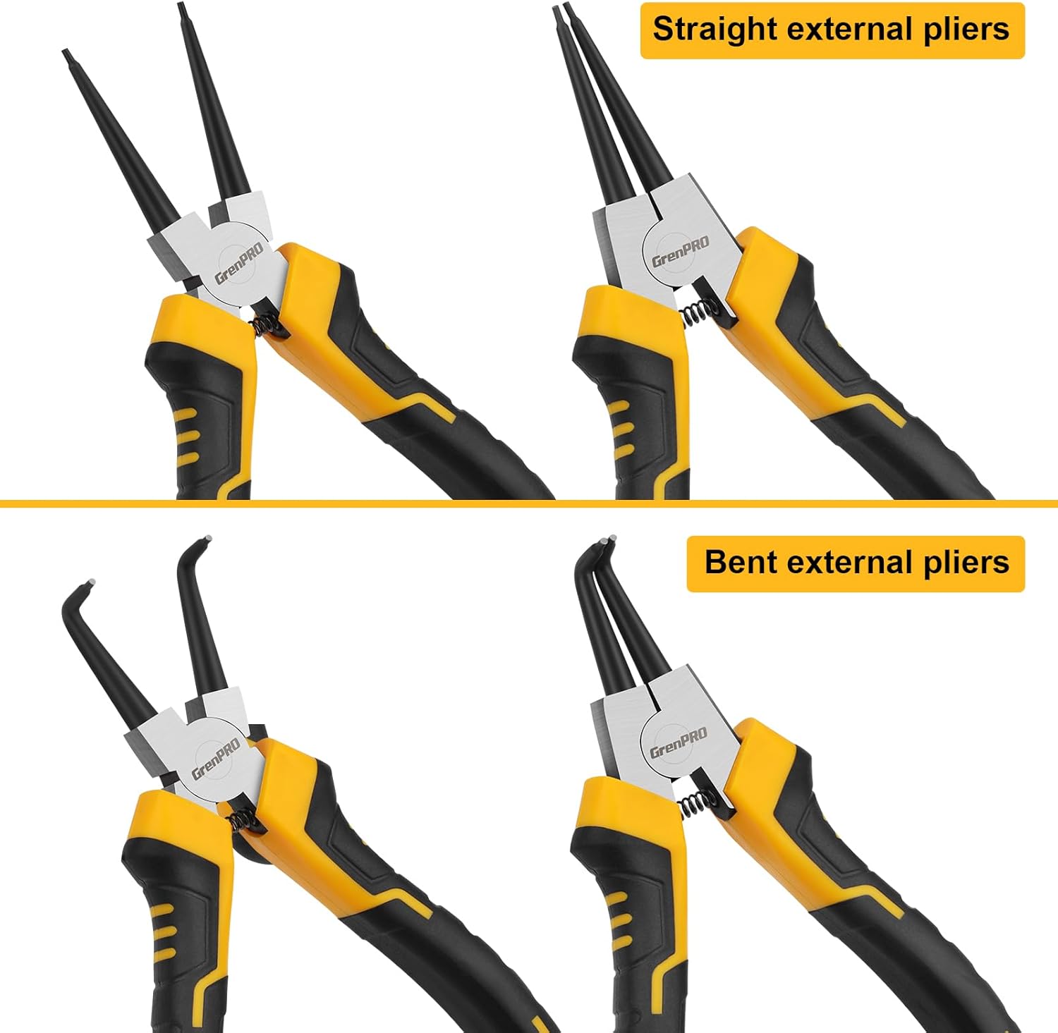 GRENPRO 4-Piece Snap Ring Pliers Set 1