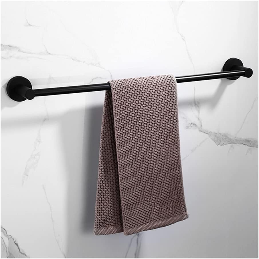 BOCbco 40Cm Black Towel Rail Wall Mount