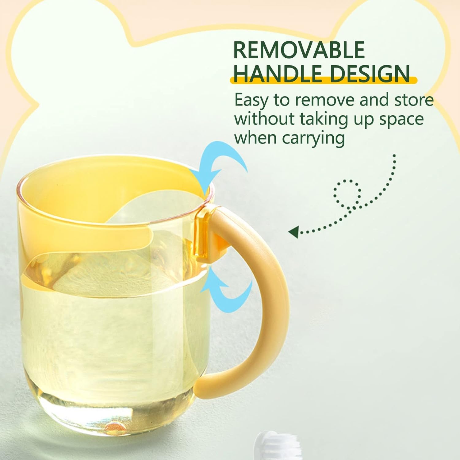 VIVIANYO HD Portable Toothbrush Holder for Kids Green