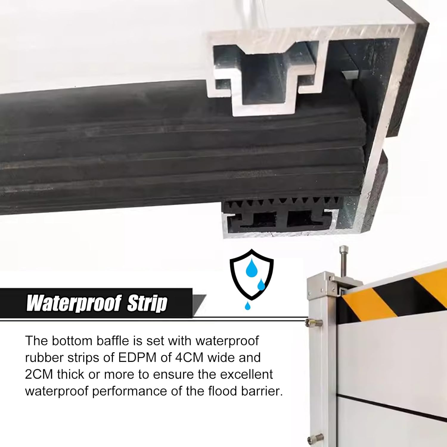 Flood Barrier Threshold Heavy Duty Doorway Flood Control System