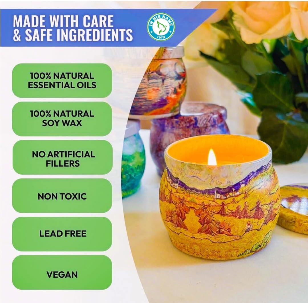 In His Name Soy Candles Gift Set 4 Pack Autumn