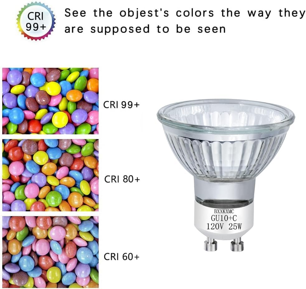 Halogen 25W GU10 120V Candle Warmer Replacement Light Bulb 4 Pack