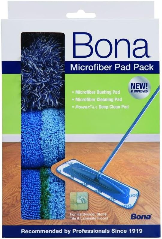 Bona Multi-Surface Floor Microfiber Cleaning Pads 3 Count 1