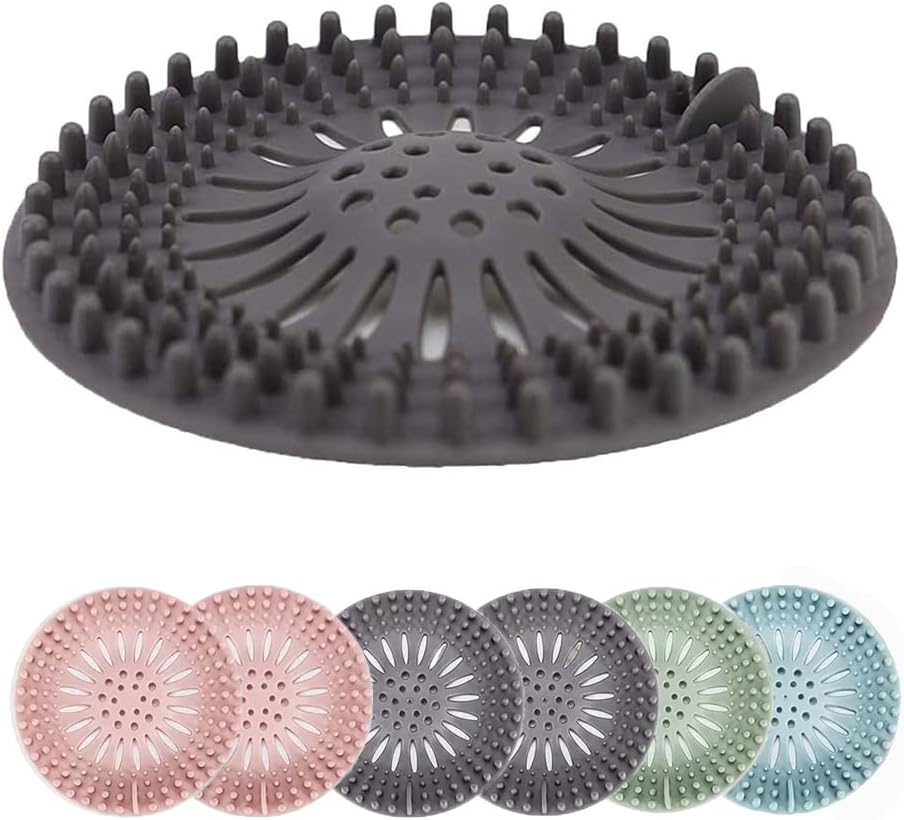 Yingruier 6 Pack Hair Catcher Drain Stopper for Bathroom and Kitchen 1