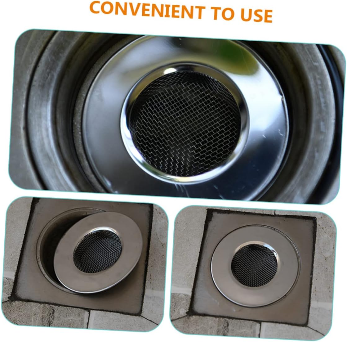 ARTIBETTER 3-Pack Drain Hair Catcher for Bathroom Sink and Shower
