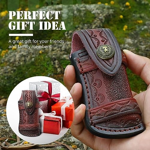 Omesio Folding Knife Sheath for Belt 453 Leather Case