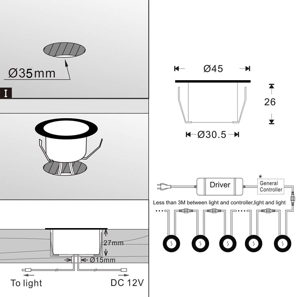 FVTLED WiFi Deck Lights Kit RGBW with Voice Control