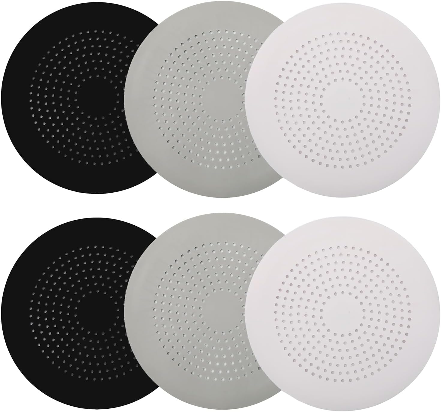 6 Pack Hair Catcher with Suction Cups for Shower and Sink 1