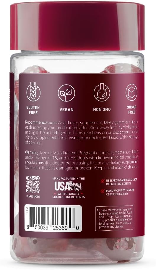 Snap Supplements Heart Beet Gummies 60 Count