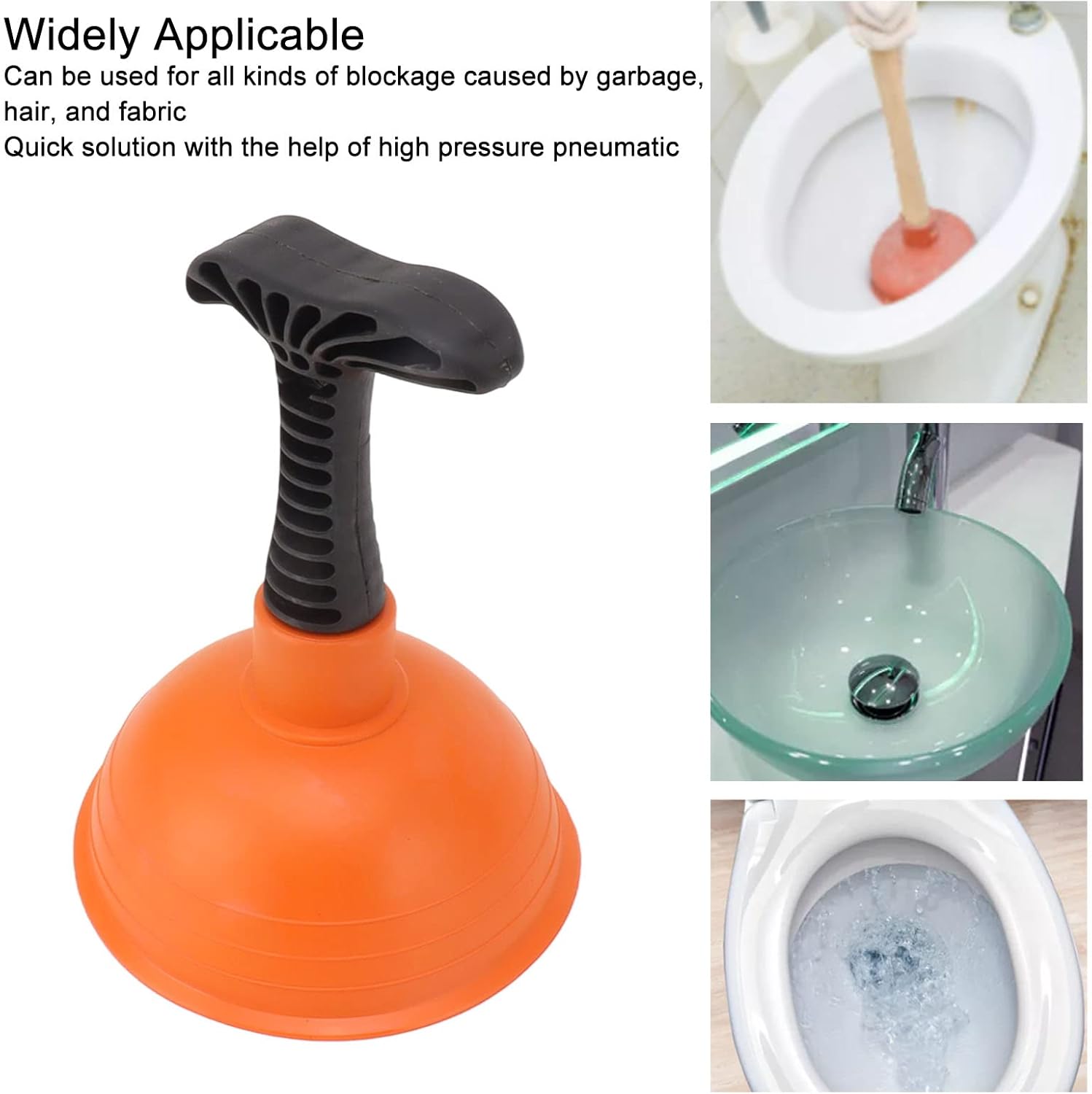 TYTOGE Powerful Mini Plunger with Non-Slip Handle 1
