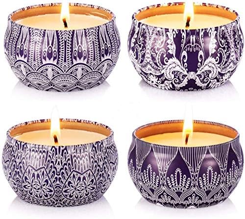 Hausware Aromatherapy Candle Set of 4 Pack
