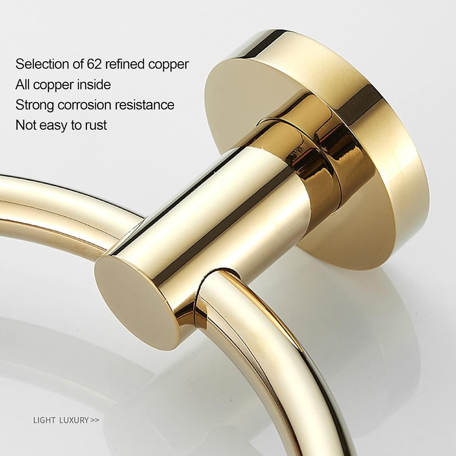 BOCbco Copper Bathroom Towel Holder