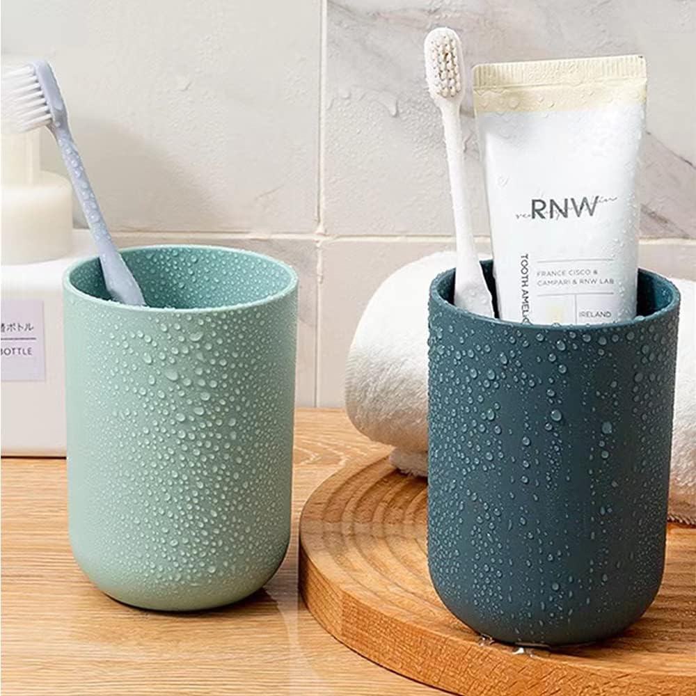 RabyLeo 2-Piece Toothbrush Cup Set for Students
