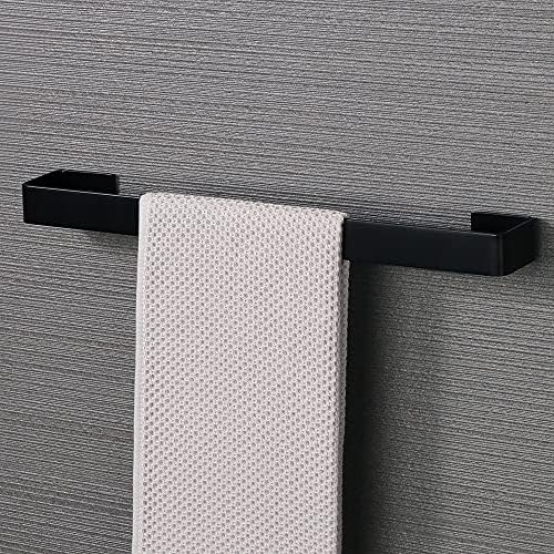 BOCbco 40Cm Towel Rail Black White Wall Mount 1