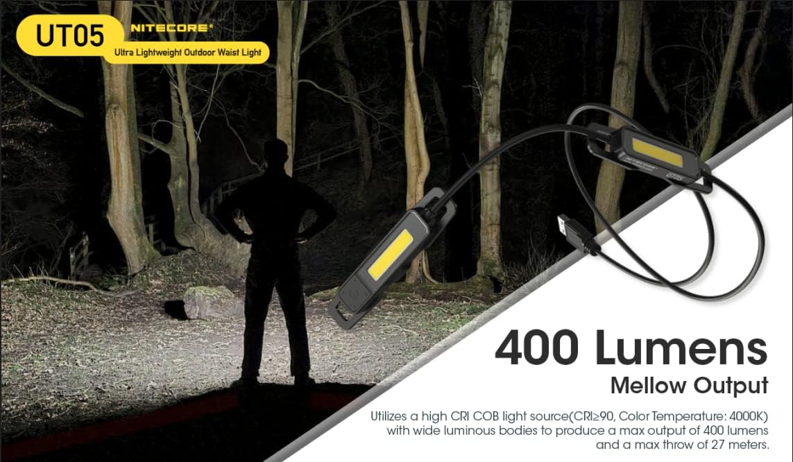 Nitecore UT05 Outdoor Waist Light 400 Lumens 1