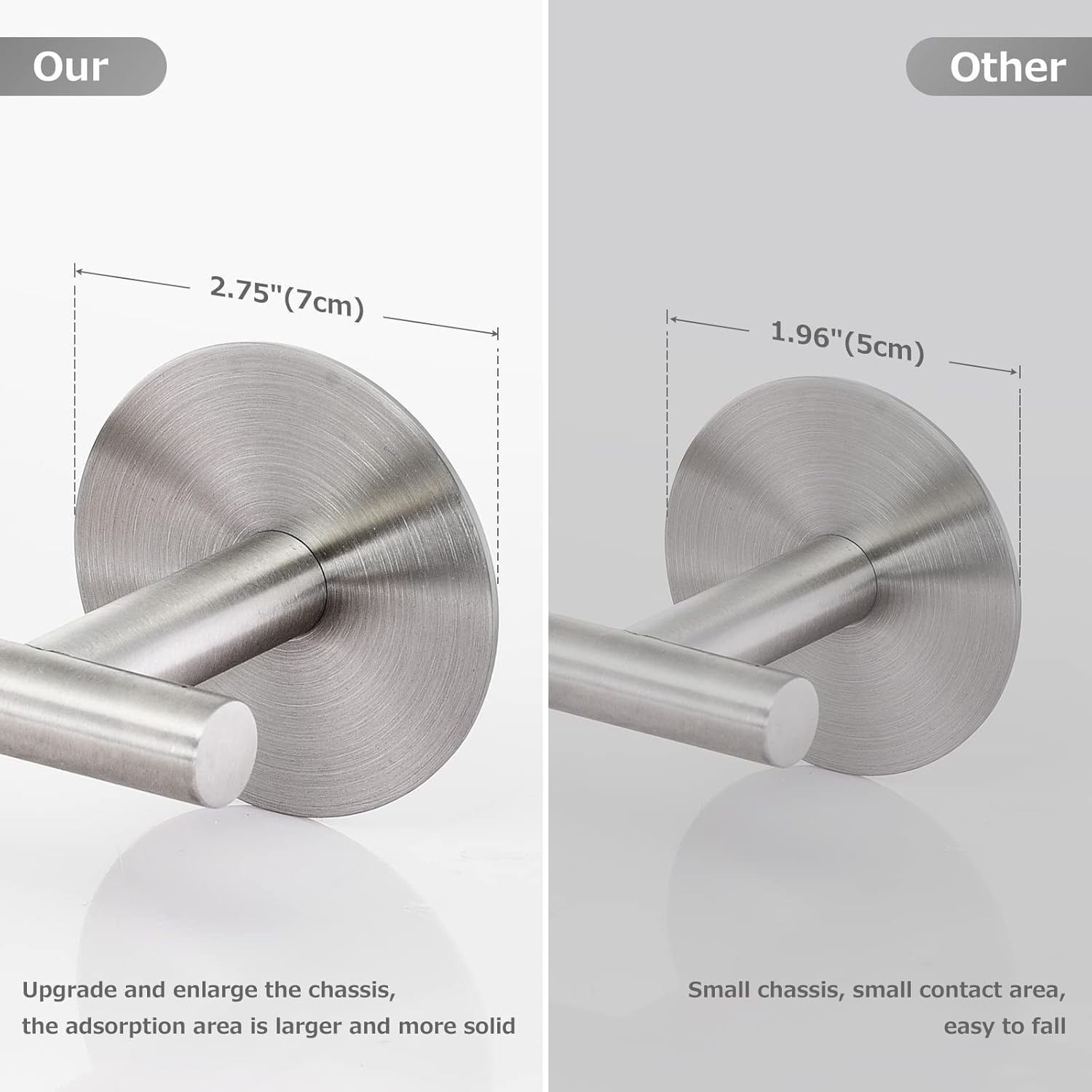 Lucalda 17 Inch Self Adhesive Towel Bar - SUS304 Stainless Steel