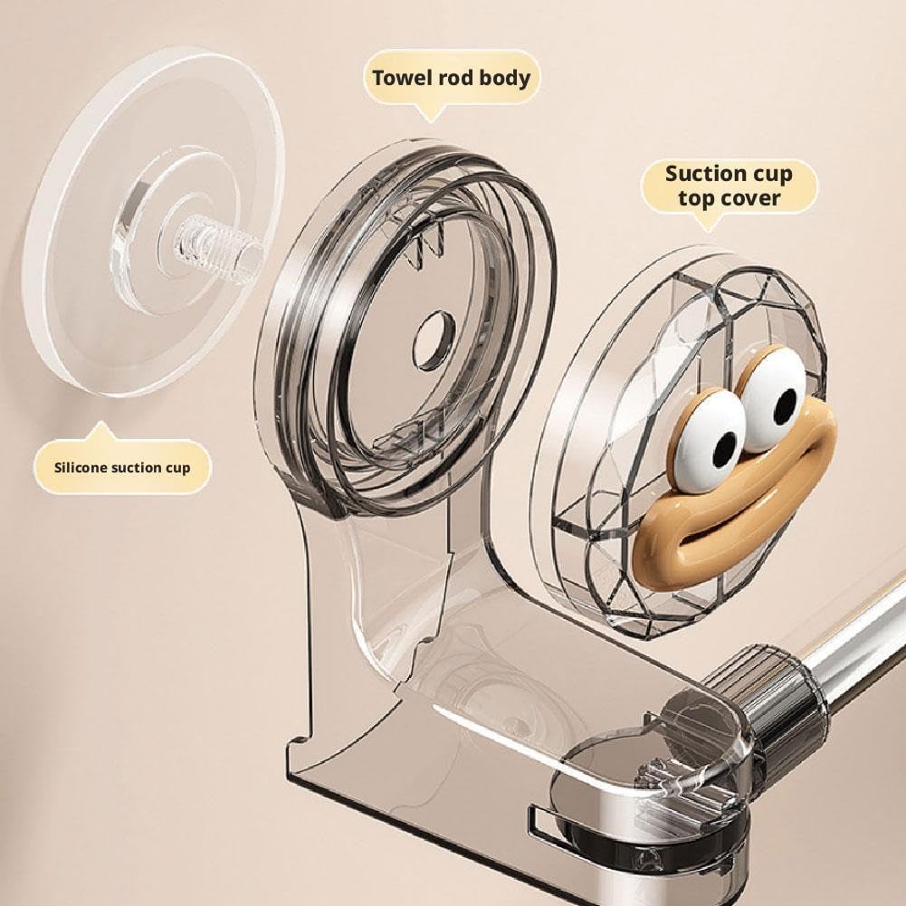 Adjustable Suction Cup Towel Holder for Shower Door No Drilling