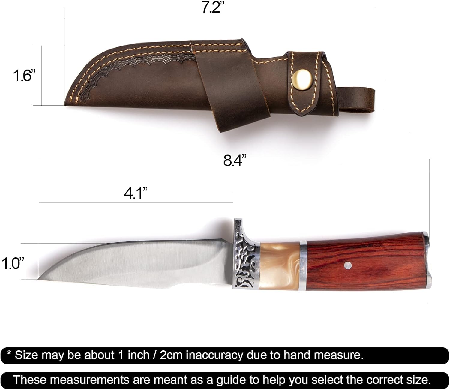 Gentlestache Belt Knife Sheath Dark Brown