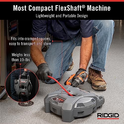 RIDGID 74978 FlexShaft Drain Cleaner for 1-14 to 2 Pipes