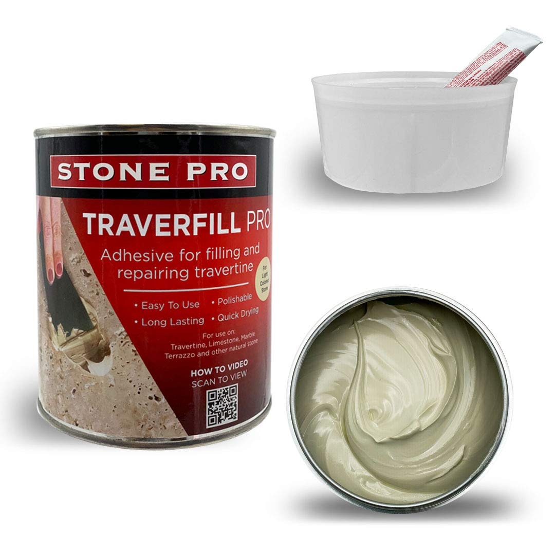 Stone Pro Traverfill Pro Adhesive for Travertine and Limestone