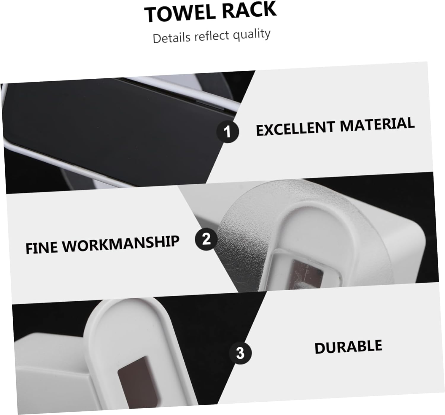 ETHZZLE Suction Cup Towel Bar No Drill