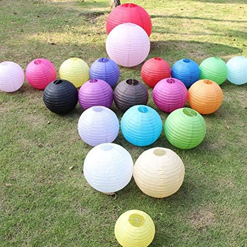 Meideli Colorful Round Paper DIY Lantern 8in