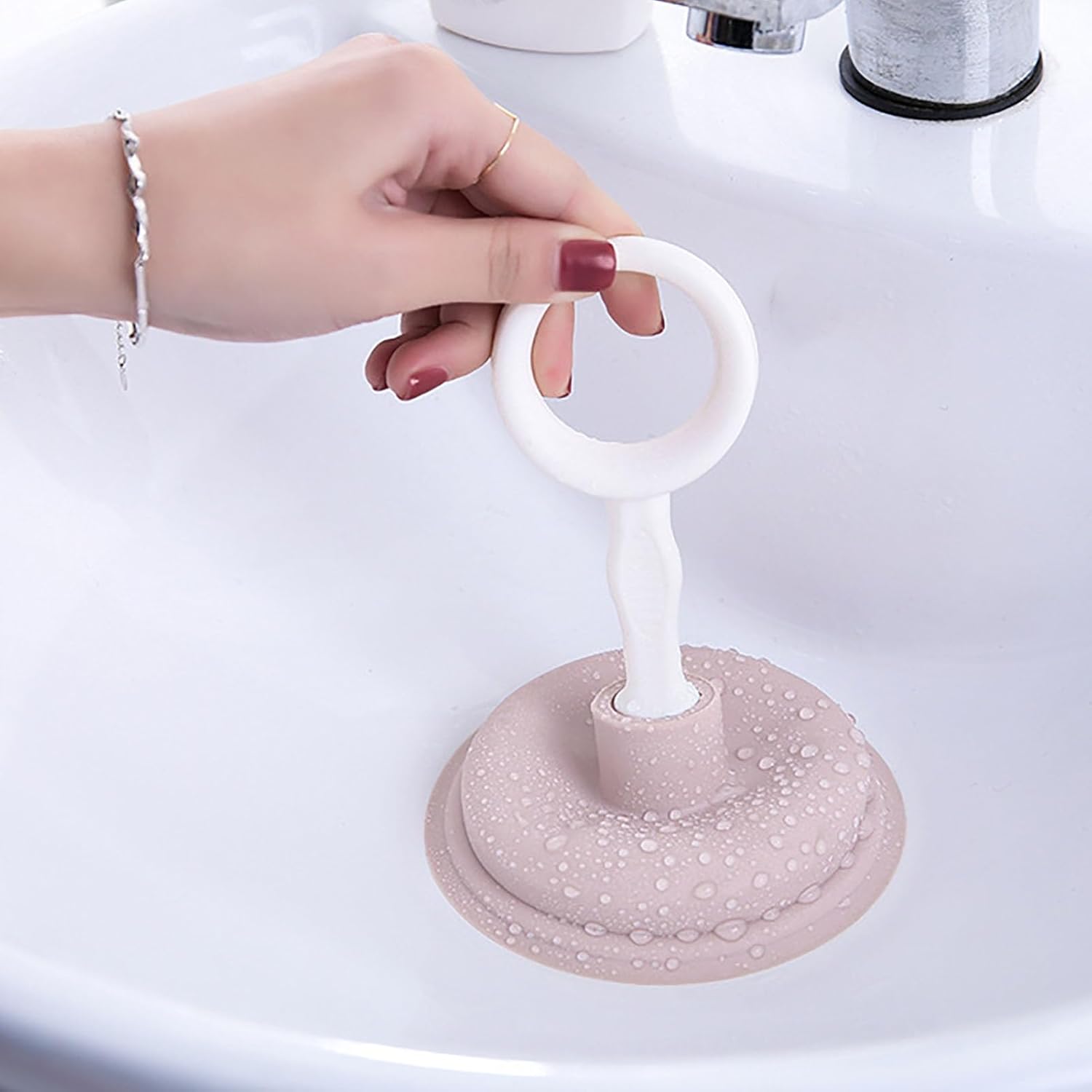 NYSUZHOUJI Sink Plunger with Strong Suction Cup for Kitchen and Bathroom