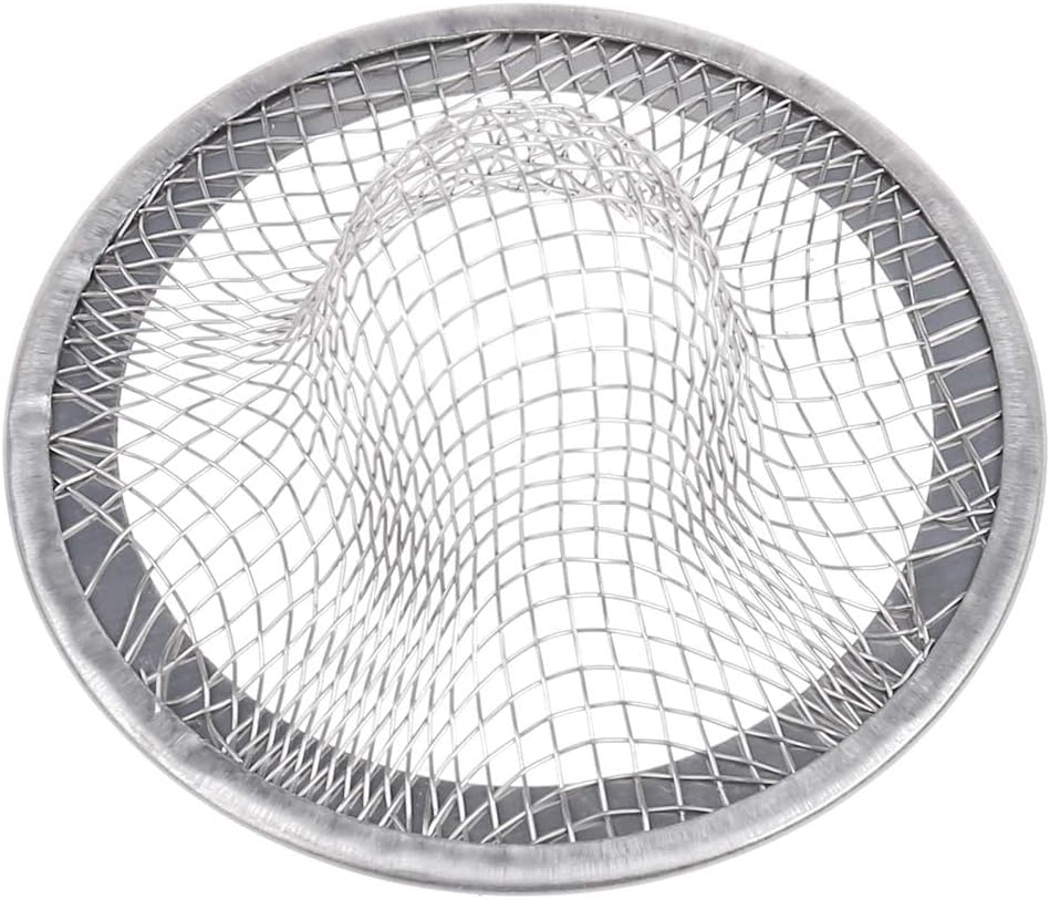 BOLOUY Stainless Steel Sink Strainer Hair Catcher Stopper for Kitchen and Bathroom