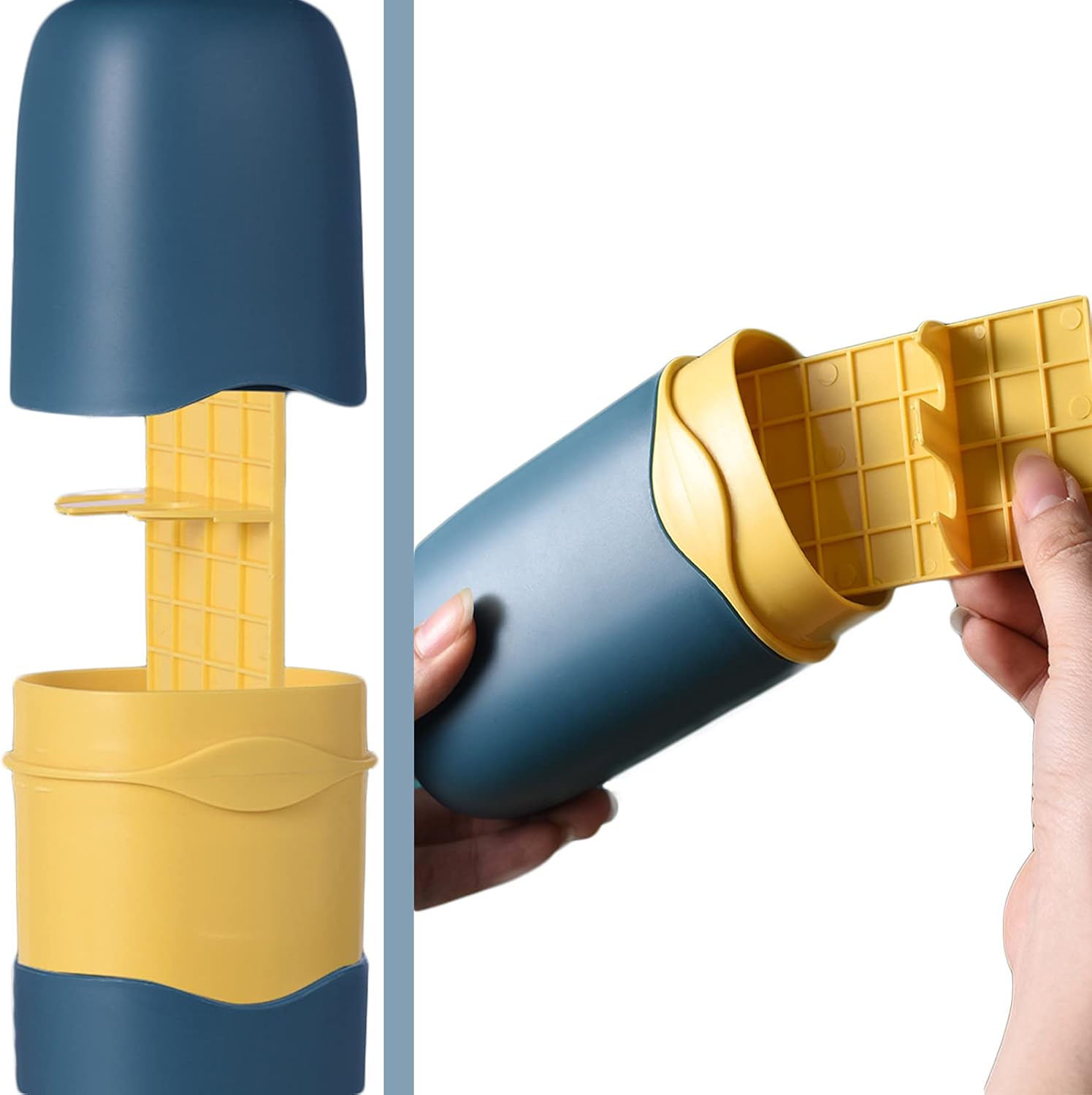Detachable Travel Toothbrush Holder Portable 3 in 1 Case