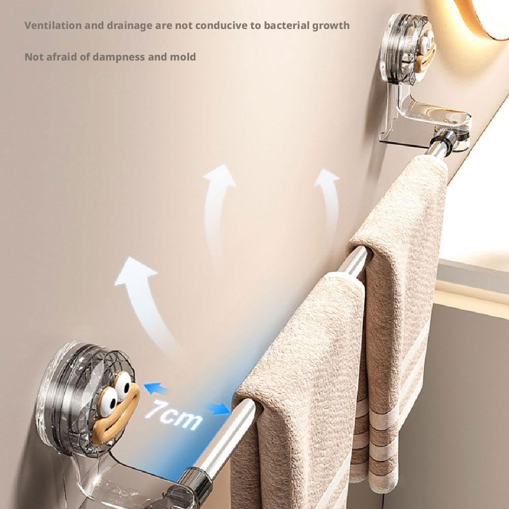 Adjustable Suction Cup Towel Holder for Shower Door No Drilling