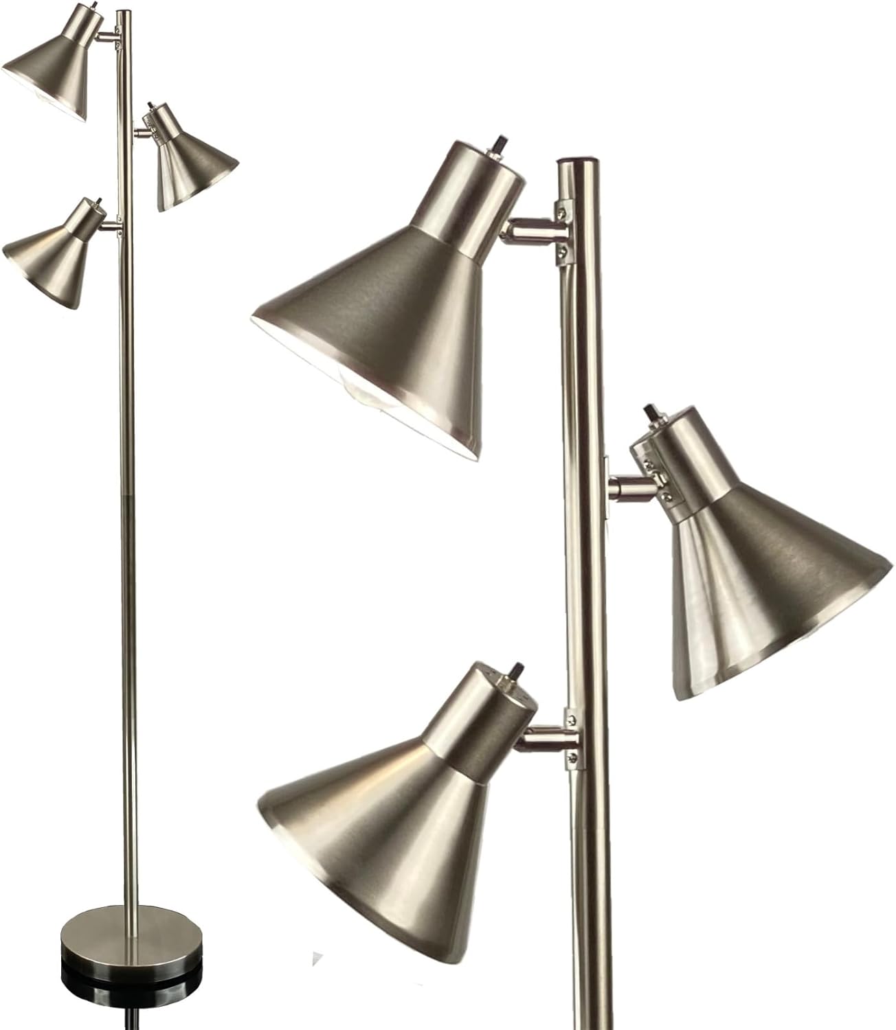 LIGHTACCENTS Tree Floor Lamp with 3 Adjustable Lights