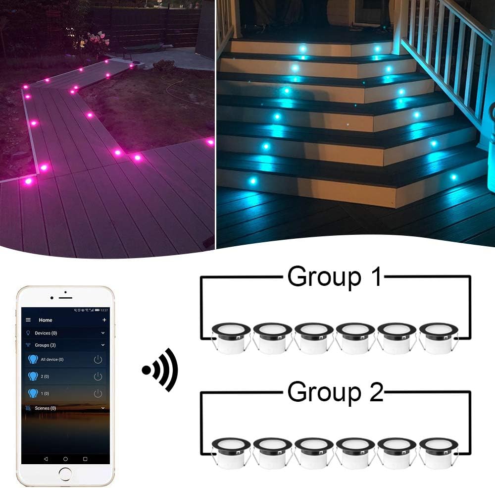 FVTLED WiFi Deck Lights Kit RGBW with Voice Control