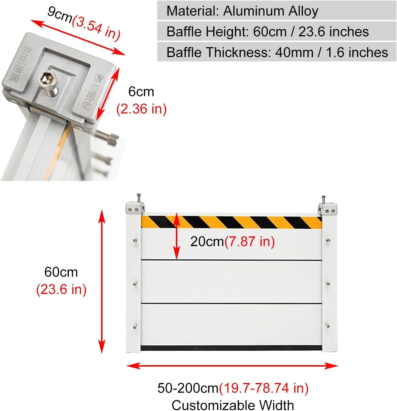 Flood Barrier Threshold Heavy Duty Doorway Flood Control System