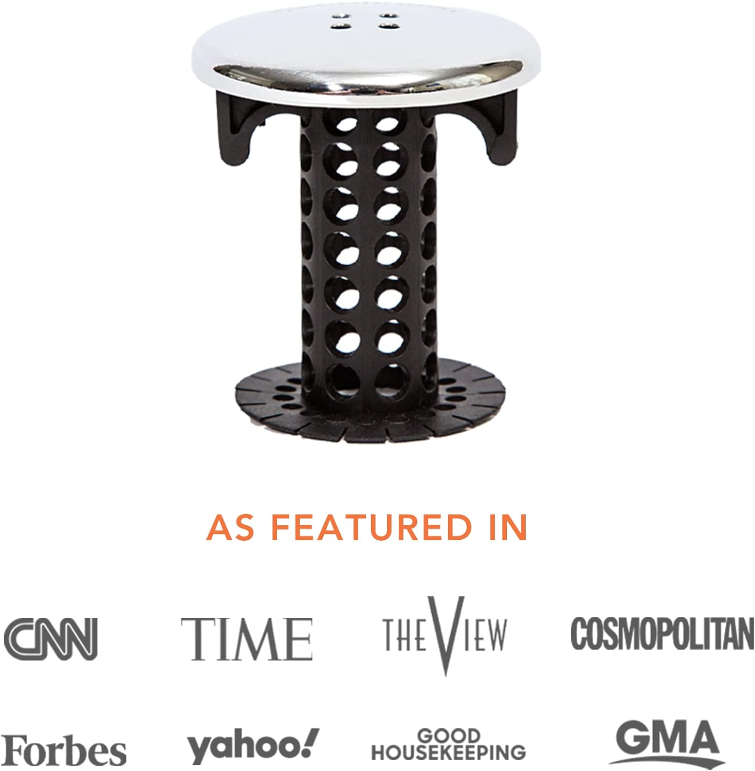 SinkShroom Chrome Drain Hair Catcher Protector