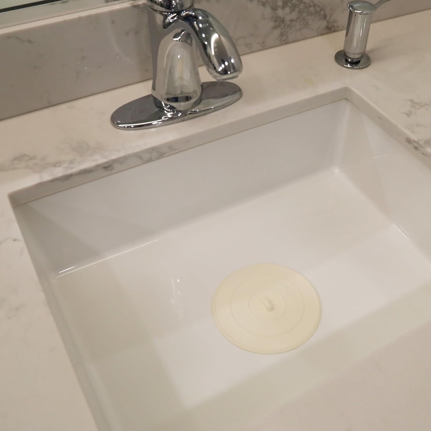 Danco 5-Inch Flat Suction Sink Stopper White